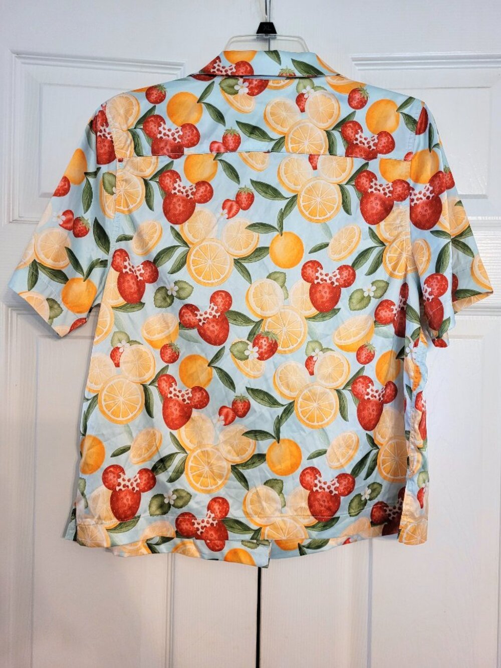 Disney World Mickey and Minnie Mouse Icon Strawberry Orange Satin Sleep Set - Picture 3 of 8